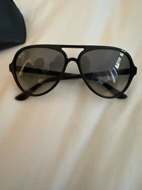 Ray-Ban Black Frame Sunglasses with Dark Lenses